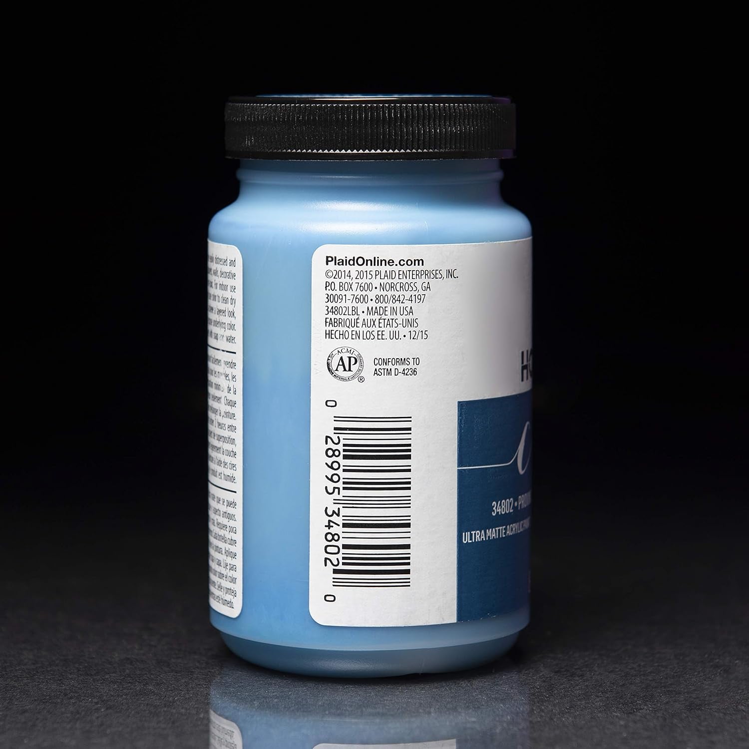 Home Decor Ultra Matte Chalk Finish Acrylic Craft Paint Set Formulated for No-Prep Application, Designed for Beginners and Artists 8 Fl Oz (Pack of 12)