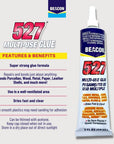 527 Multi-Use Glue for Ceramics, China, Metal & More - Quick-Dry, Waterproof & Weatherproof Adhesive, 4-Ounce