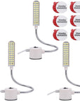 Sewing Machine Light (36LED) Gooseneck Work Light with Magnetic Mounting Base, White Soft Light for Lathes, Drill Presses, Workbenches (3PACK)