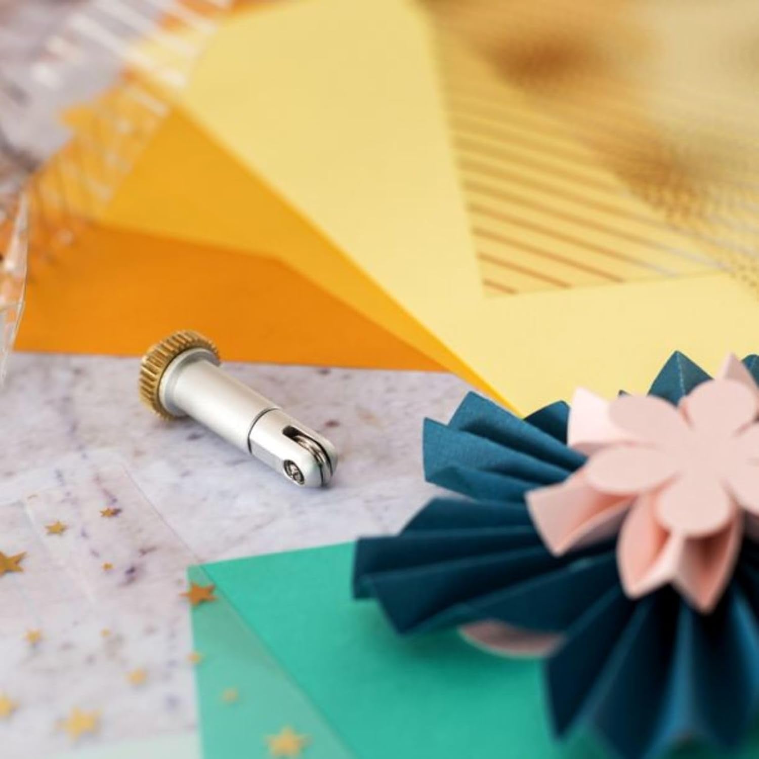 Scoring Wheel Tip + Quickswap Drive Housing, Patented Wheel Design, up to 10X More Pressure, Crisp Creases on Basic Materials, for DIY Crafts, Compatible with  Maker Cutting Machine