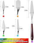 10PCS Palette Knife, Stainless Steel Painting Knife Set, Flexible Spatula Pallet Knife, Metal Artist Knives, Oil Painting Accessories Color Mixing Scraper for Oil, Canvas, Acrylic Painting by