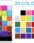Athena Face Body Paint Oil Palette, Professional Flash Non Toxic Safe Tattoo Halloween FX Party Artist Fancy Makeup Painting Kit for Kids and Adult