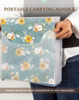 4 Pack Scrapbook Paper Storage with Wheels, Plastic Scrapbook Storage Bin for Holding 12" X 12" Papers, Scrapbook Papers, Vinyl Sheets, Cardstocks