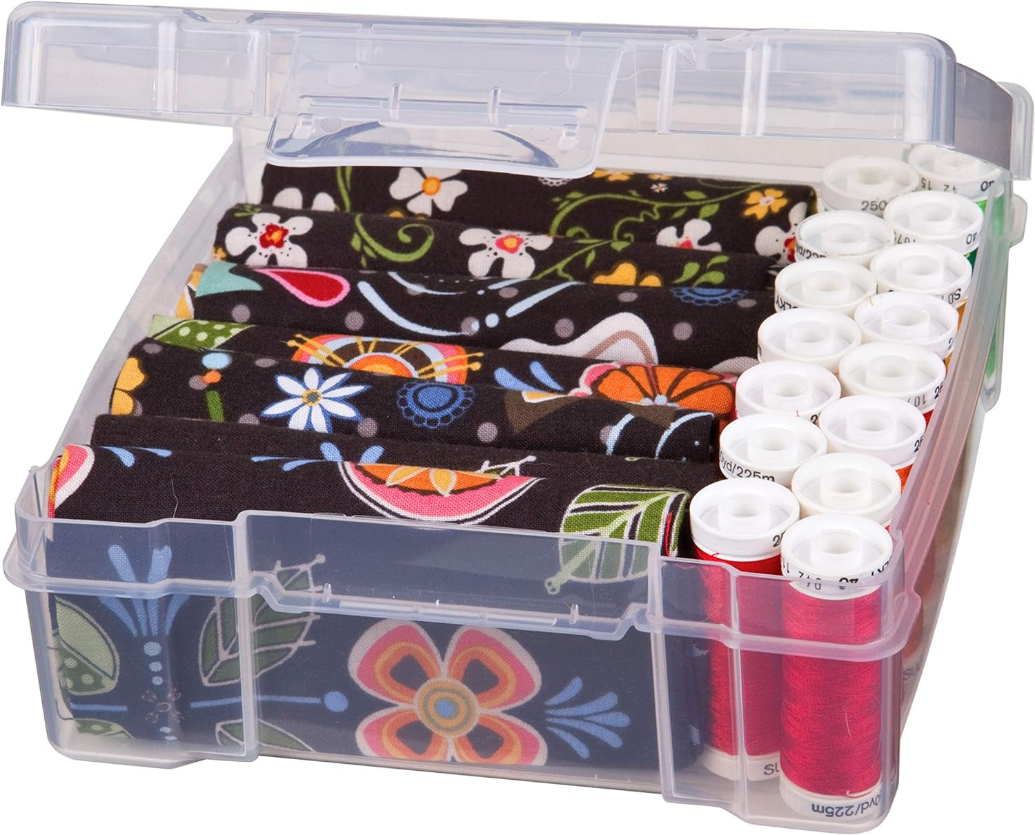 6953AB Clearview 6" X 6" Box Art &amp; Craft Organizer, [1] Plastic Storage Case, Clear