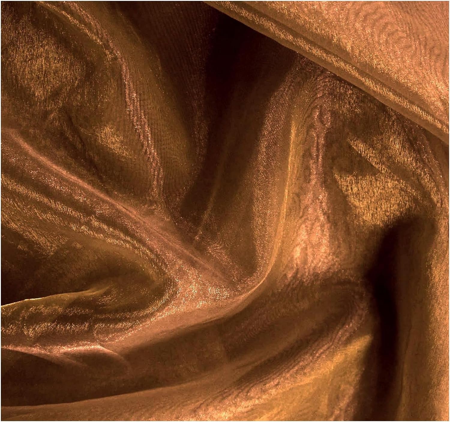 Pack of 25 Yards Long Bridal Solid Sheer Organza Fabric Bolt for Wedding Dress, Fashion, Crafts, Decorations, Backdrop, Christmas Craft Supplies, Silky Shiny Organza Fabrics 44” Wide- Dark Purple