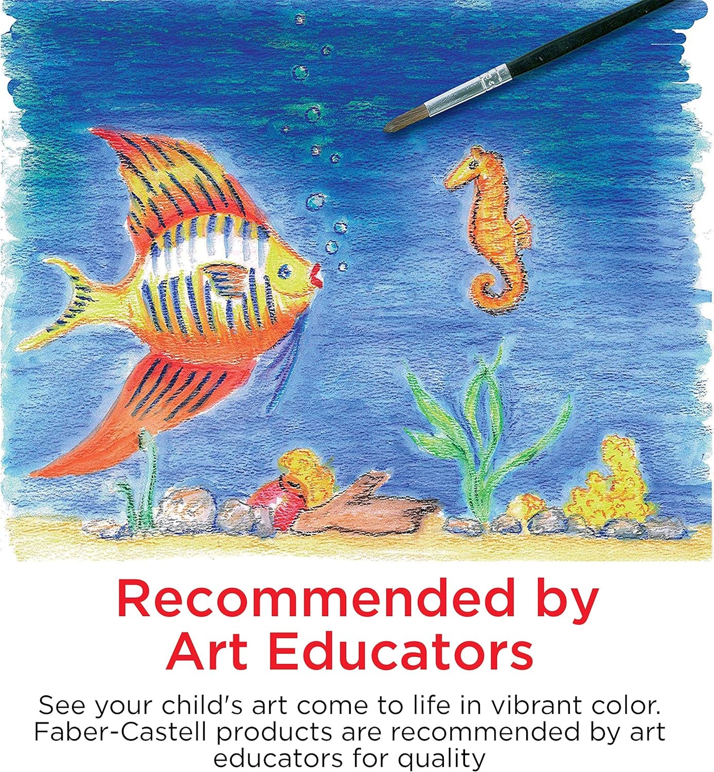 Watercolor Crayons with Brush, 15 Colors - Premium Quality Art Supplies for Kids