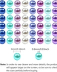 1000Pcs 4Mm Pearl Beads Multi Colors Loose round Glass Pearl Beads Spacer Beads for DIY Craft Necklaces Bracelets Jewelry Making