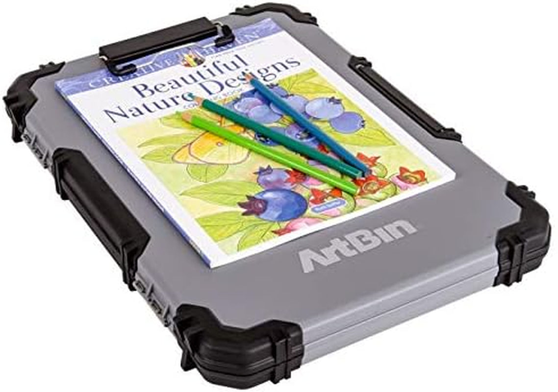 6838AG Sketch Board, Portable Drawing Surface with Internal Art &amp; Craft Storage, Grey