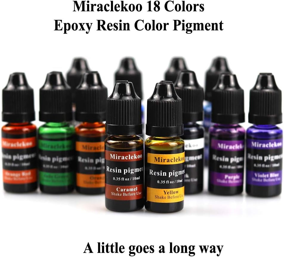 18 Colors Epoxy Resin Color Pigment Liquid Resin Color Dye Translucent Resin Colorant