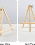 6PCS Wood Easels, 9 Inches Tabletop Easels, Tripod, Painting Party Easel, Kids Student Tabletop Easels for Painting, Art Craft Painting Easel Stand for Artist Adults Students