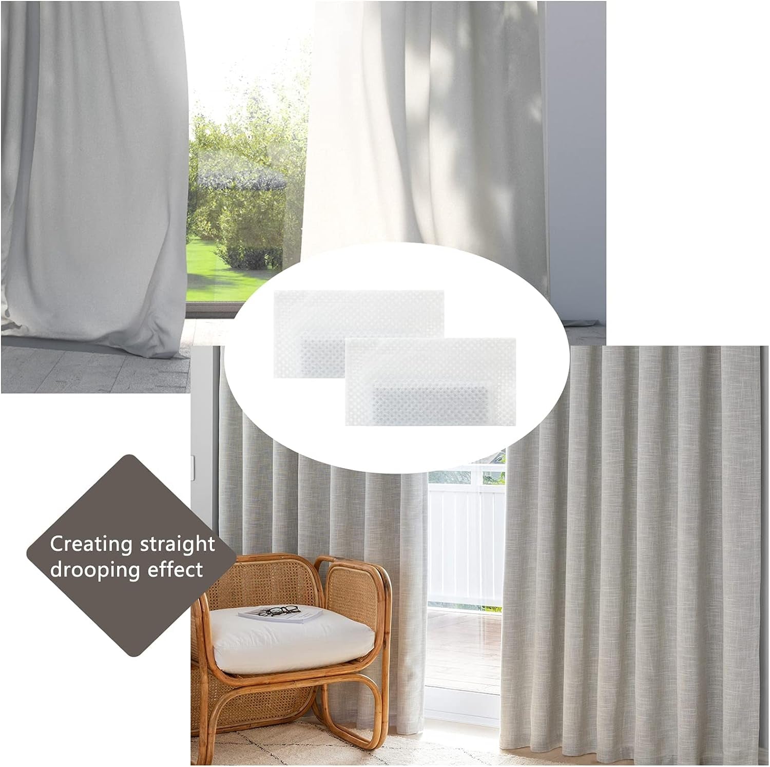 20PCS Covered Drapery Weights, Curtain Weights Bottom, Iron Drapery Weights Window Fabric Curtain Pendant Weights Accessories for Home Room Hotel Curtains Tablecloth Flags (17G Each)