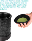 Silicone Wax Melt Warmer Liners for 4 Pieces, Reusable & Leakproof Liners, Wax Warmer Liner for Scented Wax, Designed for Electric Wax Warmers, Candle Warmer, Wax Melter and Wax Burner