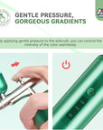 Airbrush for Nails Kit, Professional Wireless Airbrush Kit Portable Fast DIY Nail Art Gel Nail Polish Nail Supplies for Nail Decorating French Nail Painting Nail Art Nail Tech Must Have