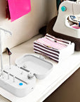 Automatic Bobbin Winder with Auto Stopper, Large Spool Thread Holder and Extra 6 Spools of 400 Yards Polyester Threads for Sewing Machine Thread Winding Use