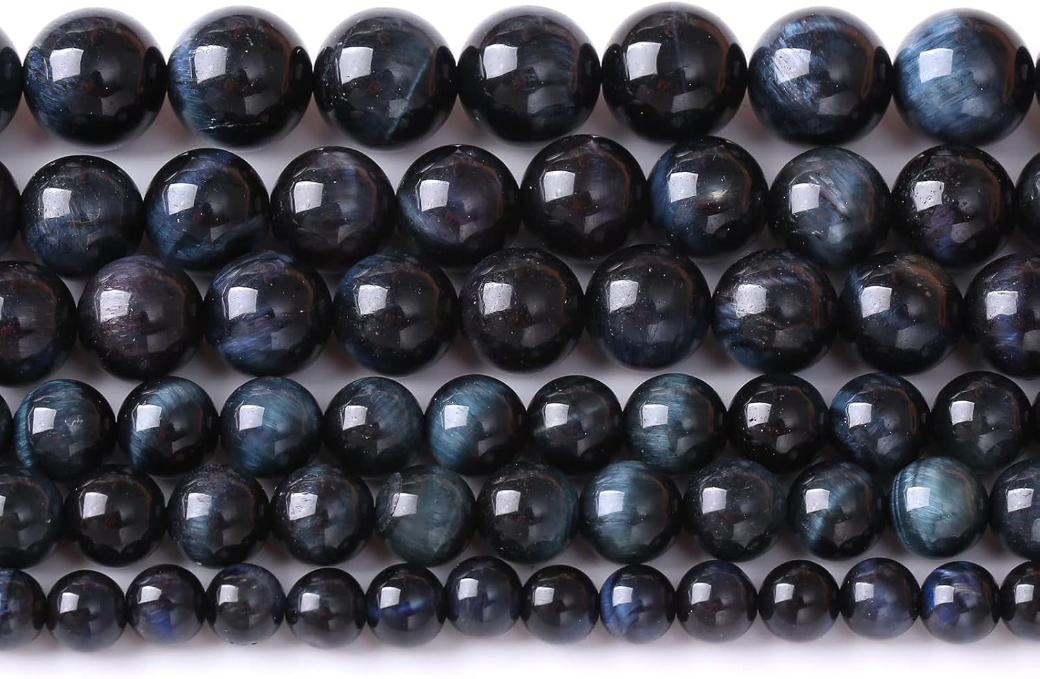 6MM 60PCS Natural Stone Black Labradorite Beads for Jewelry Making DIY Bracelet