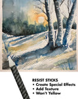 , 2 Pack Resist Stick, White