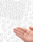 700 Pcs Clear Dewdrop Water Droplets Embellishments Scrapbooking Card Making Supplies Resin Dewdrop Beads Embellishments Clear Waterdrop for DIY Crafts Paper Decor (Clear)