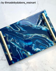 Silicone Large Deep Flat Tray Mold with Handles, Rectangle Mold for Resin Casting