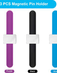 3 PCS Magnetic Pin Holder Wrist Band, Magnetic Wrist Sewing Pincushion with Wristband for Sewing
