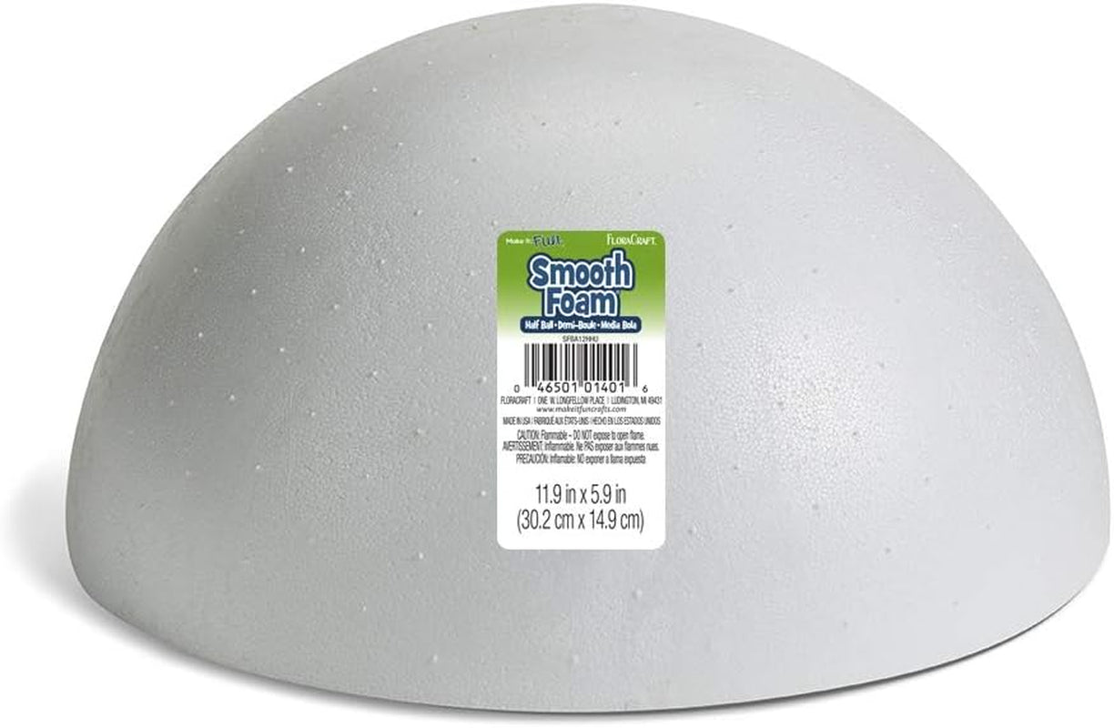 Smoothfoam Hollow Half Ball White