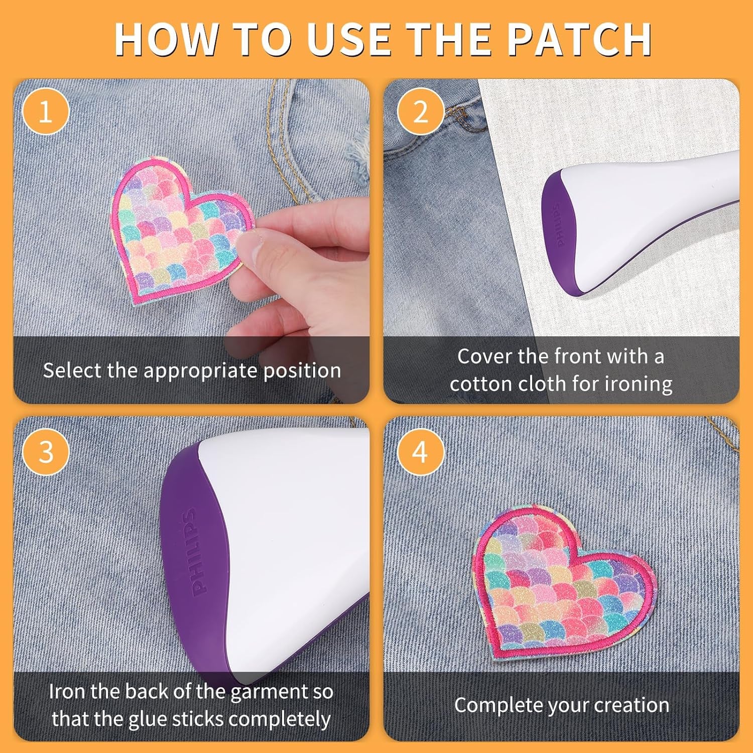 30Pcs Girls Iron on Patches for Clothing Jackets DIY Sew Embroidered Applique Decorative Repair Patches on Patches for Clothes Backpacks Jackets Jeans Dress Hats