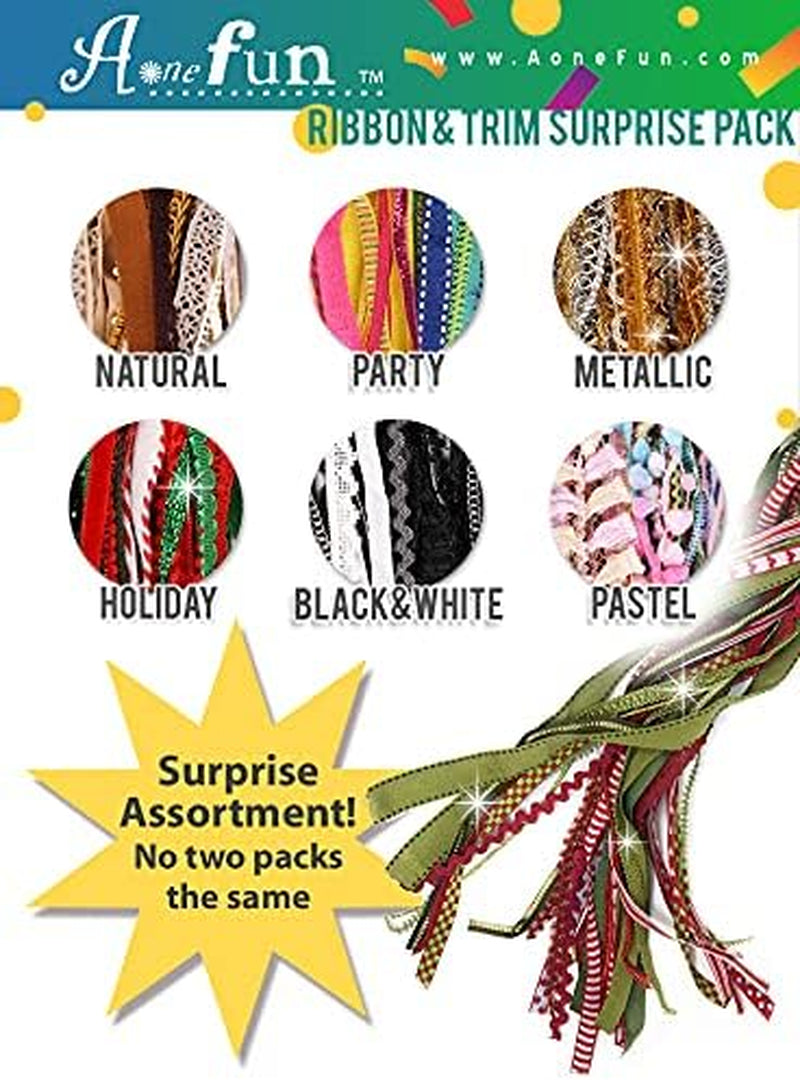 Assorted Ribbon - Ribbons for Crafts Wrapping Ribbon Fabric Ribbon Hair Ribbons for Girls Craft Ribbon Decorative Ribbon Fabric Trim Bow Making Supplies Bow Ribbon Trim Approx 30 Yards - Natural