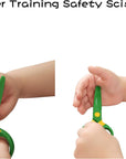 Plastic Safety Scissors, Toddlers Training Scissors, Pre-School Training Scissors and Offices Scissors Kids Paper-Cut (3Pcs &Paper Cutting)