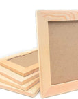 Unfinished Solid Wood Picture Frames for Arts Crafts, DIY Painting Project Stand or Hang on the Wall 6X8 Frame Size Holds 6X4 Pictures for Kids Craft Birthday, School Projects (12)