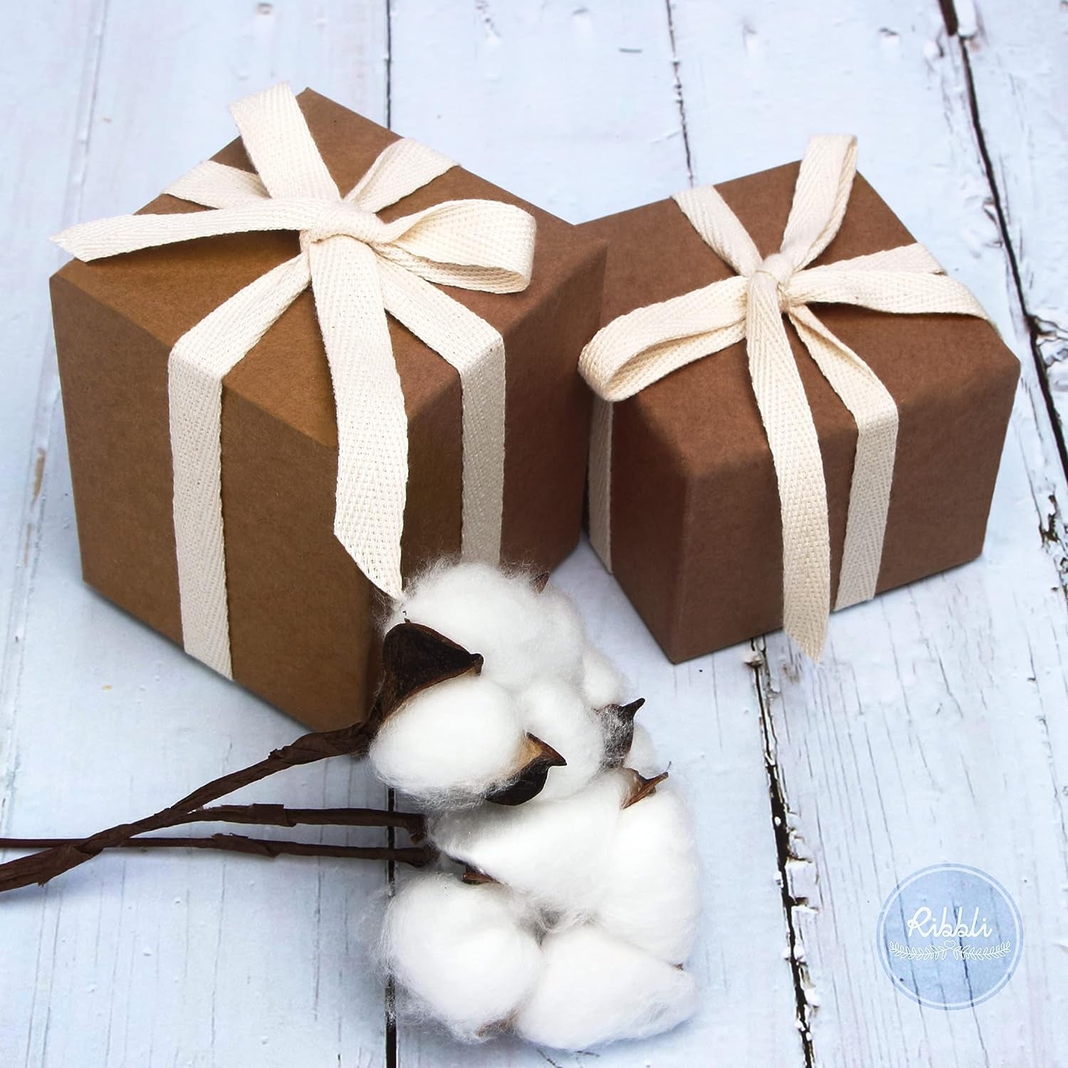 Cotton Twill Tape Ribbon, Herringbone Tape 1/2 Inch X 10 Yard Spool,Natural,100% Cotton Ribbon,Herringbone Ribbon Use for Gift Wrapping,Home Decor,Floral Decoration