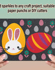 Sticky Glitter Foam Sheets, 20 Packs Thick Self-Adhesive Sparkle EVA Paper Stickers for School Projects, 30 X 20Cm (Multi-Color)
