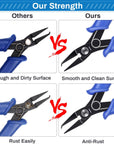 Split Ring Pliers for Jewelry Making,  Split Jump Ring Opener Tool Keychain Pliers for Opening Split Ring, Key Ring, Opening Pliers for Jewelry Making