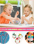 Bead Bracelet Making Kit, Friendship Bracelets Making Beads Kit, Pony Beads Charms Beads Clay Flower Letter Beads for Jewelry Making Kit, DIY Arts and Crafts Gifts for Girls Age 6 7 8 9 10-12