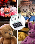 662Pcs Safety Eyes and Noses for Amigurumi,  Preimum Safety Eyes for Crochet Stuffed Animals, 5-14Mm Assorted Plastic Crochet Craft Eyes with Washers for Teddy Bear, Dolls, Plushies Toys, Black