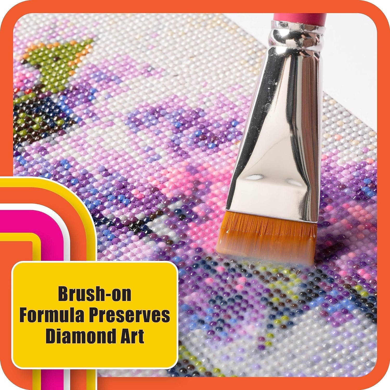 Top Coat, Premium All-In-One Glue, Sealer, and Finish Perfect for Preserving Diamond Puzzle Arts and Crafts Projects, CS27590, Clear