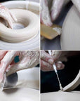 Stone Air-Dry Clay 15LB Wih 3 Colors White, Gray & Terra Cotta 5Lb Each- Ideal for Beginners and Advanced Sculptors All-Purpose Modeling Clay (White, Gray & Terra Cotta)