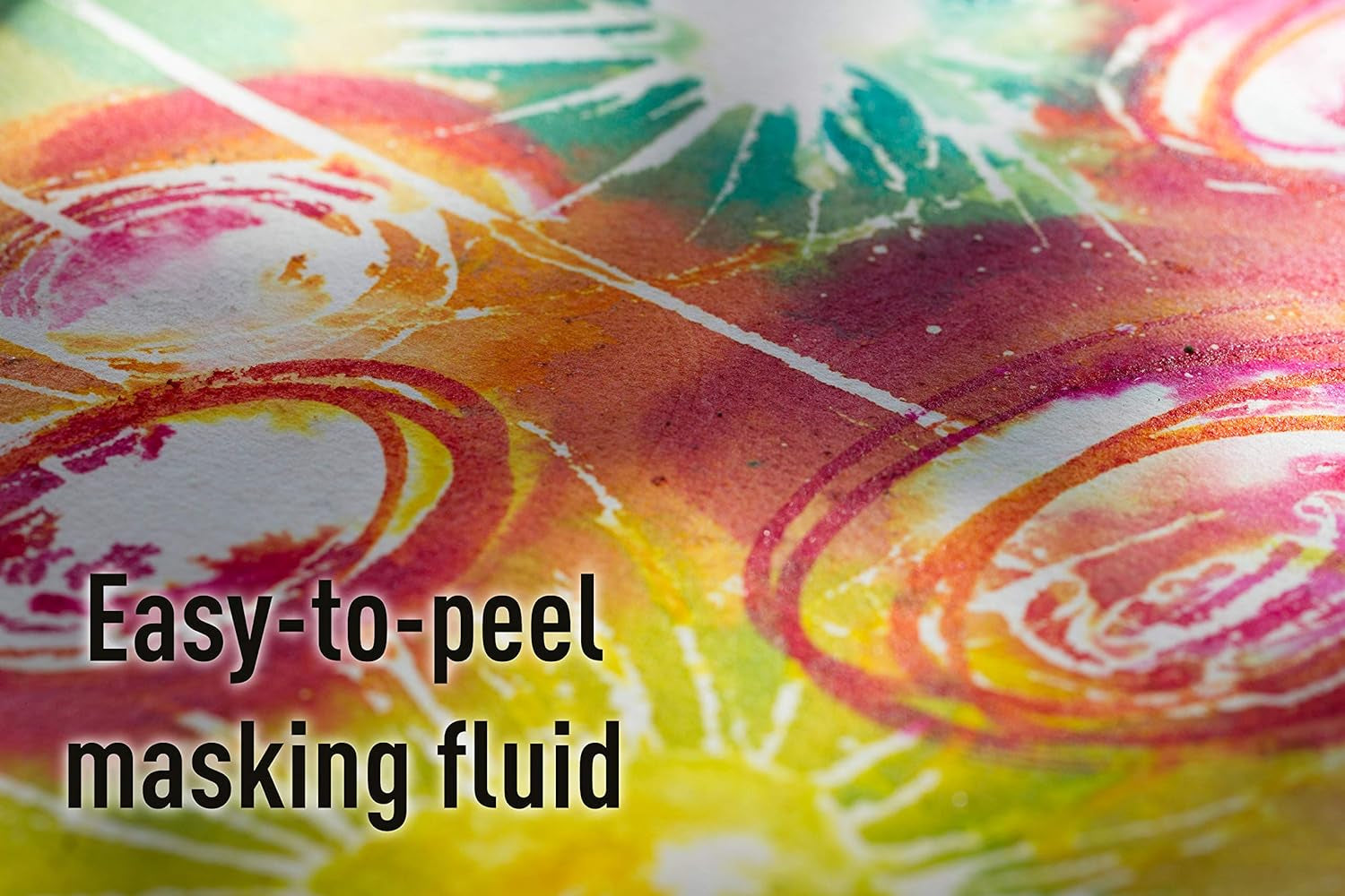 Easy Peel Liquid Latex Masking Fluid - Drawing Gum - Dries Quickly - for Ink - Watercolor - Gouache Painting & Illustration - Fine Arts & Crafts Supplies - 45Ml Bottle