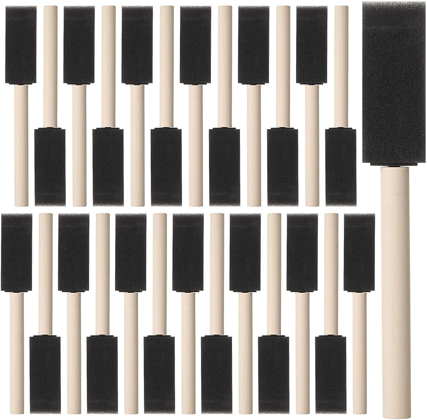Bates- Foam Paint Brushes, Sponge Brushes, Sponge Paint Brush, Foam Brushes, Foam Brushes for Painting, Foam Brushes for Staining, Paint Sponges, Foam Brushes for Mod Podge (4 Inch)