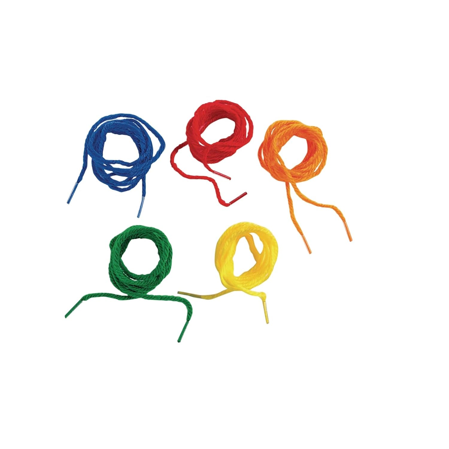 YARNTIP Tipped Lacing Yarn for Kids, 100 Pieces, Assorted Colors, 32 Inches Long, Weaving, Beading, Arts & Crafts, Jewelry, Motor Skills, Reusable, Stringing Activities