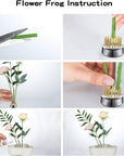 12 Pcs Flower Frog Holder 0.92 Inch Mini Floral round Flower Arranger Fixed Flower Pin Holder Tool Floral Arrangement Pin Holder Japanese Flower Holder Plant Fixation(Gold)