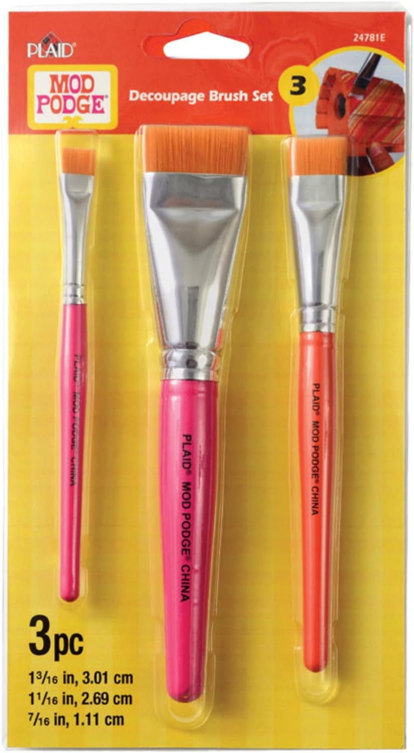 Brush Set DECOUPAGE 3PC
