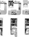Rolled Hem Presser Foot [6 Sizes] Wide Rolled Hem Foot Set & Narrow Foot Hemmer Set for Brother, Singer & Janome Low Shank Sewing Machines. Hemming Pressure Feet with Distinctive Wide and Narrow Sizes