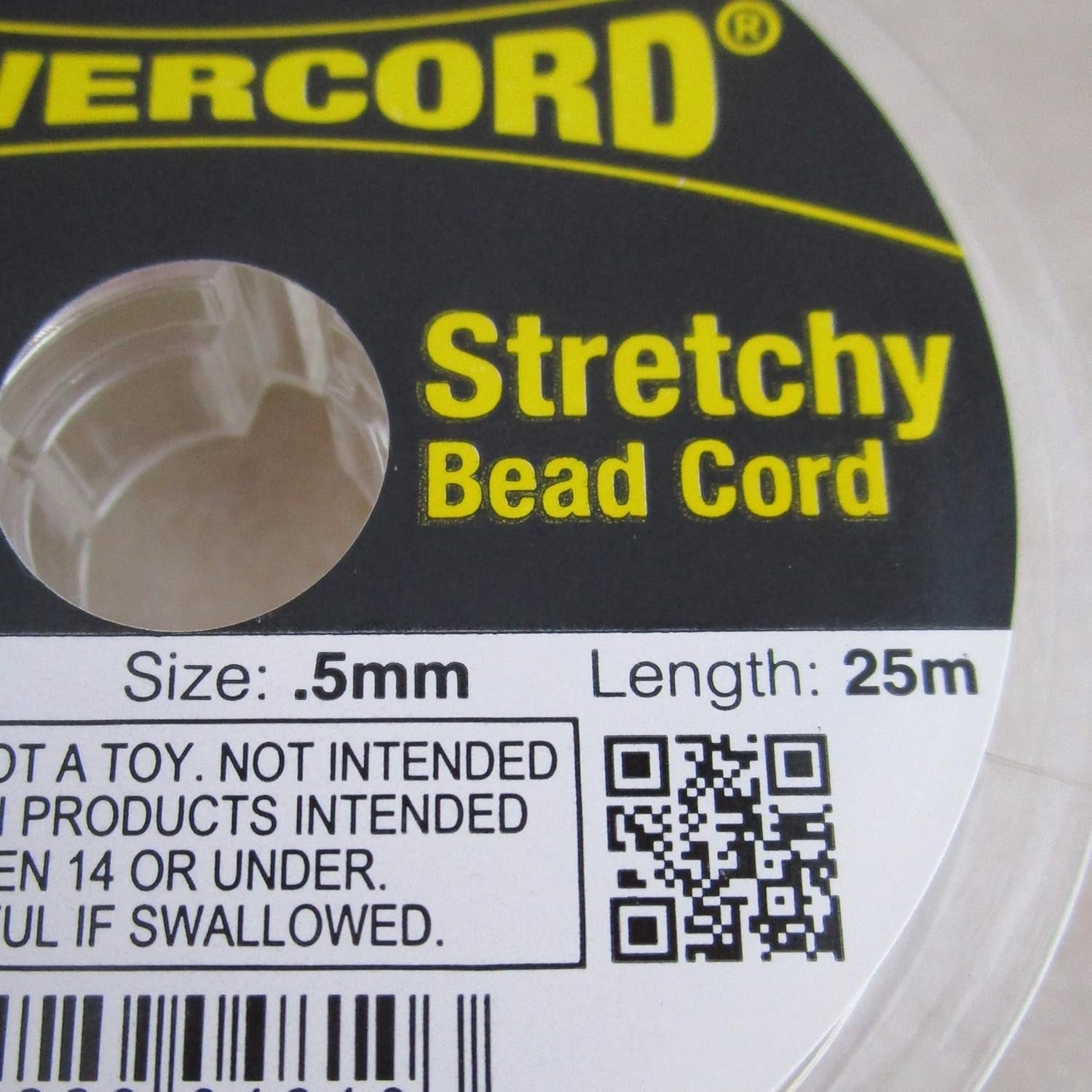 82 Feet Powercord Stretch Elastic Cord 0.5Mm for Jewelry Making