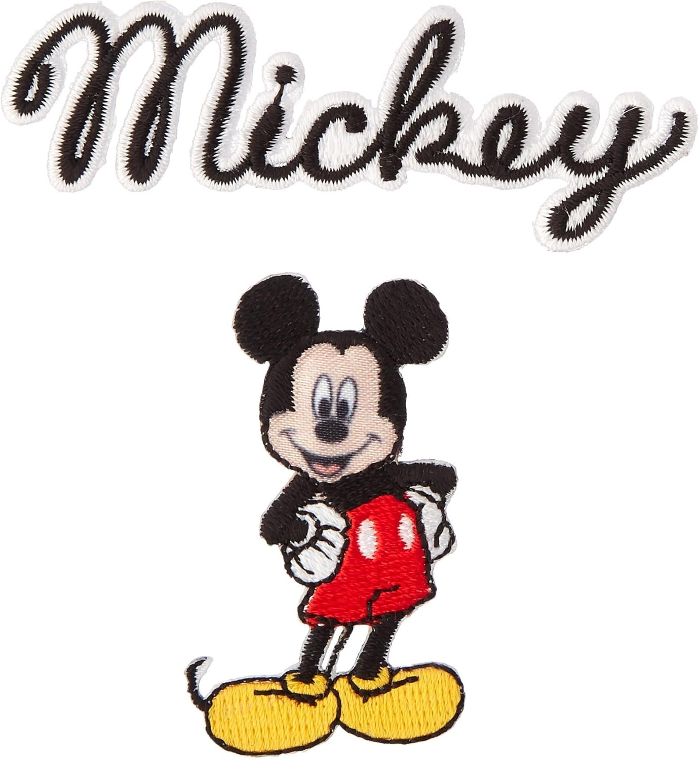 Disney Iron-On Mickey Mouse Body with Script Applique