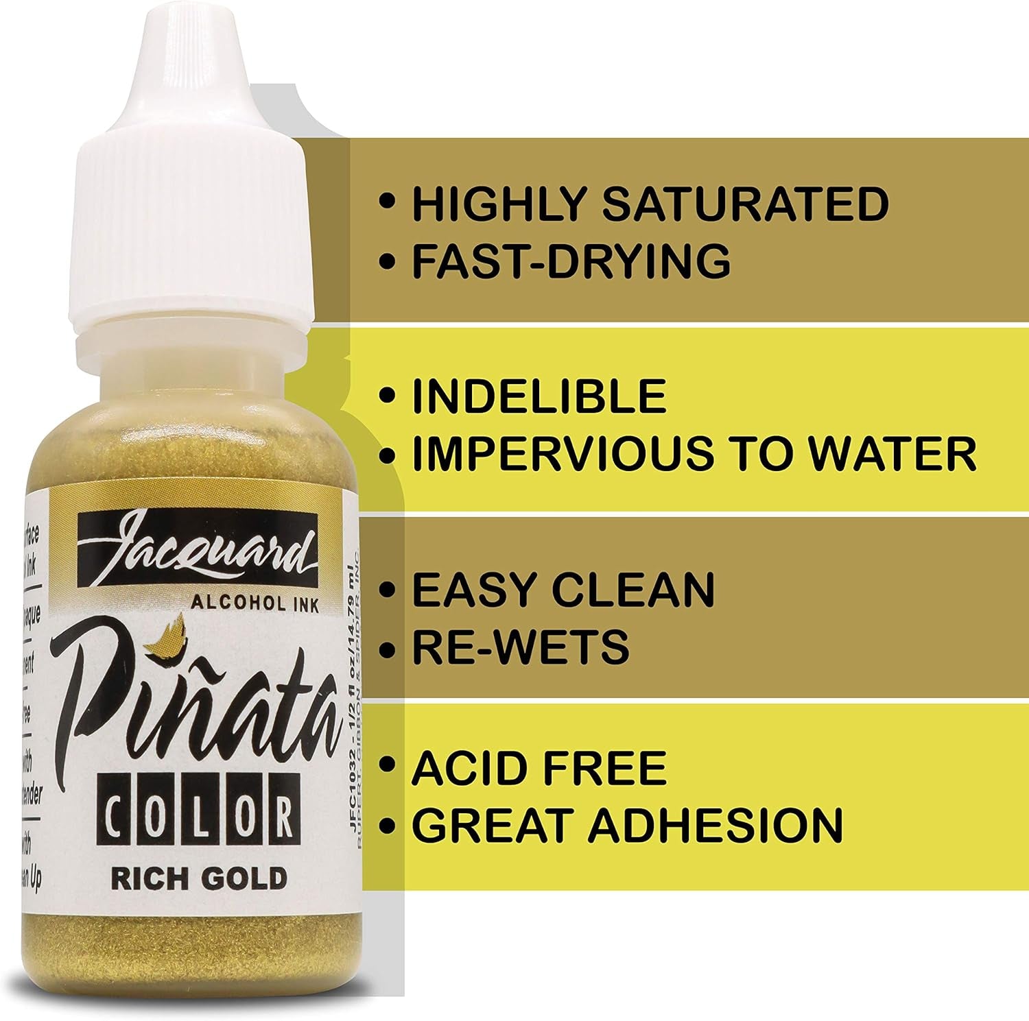 Jacquard Piñata Alcohol Ink Made in USA - Original Exciter Pack - 9 Colors - 1/2 Ounce Bottles - Bundled with  Blending Pen