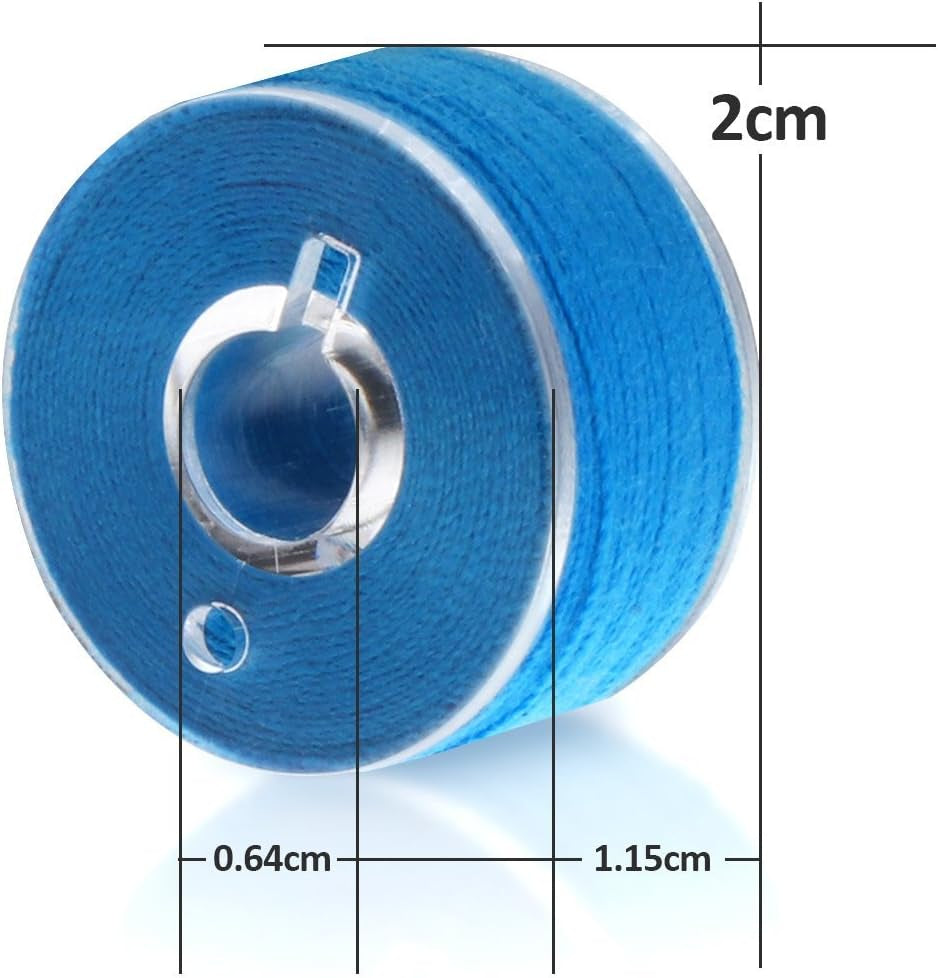 36Pcs Bobbins Sewing Thread Prewound Bobbin Thread with Bobbin Case, Assorted Colors Size a Class 15 Bobbins, Sewing Machine Bobbins for Brother/Singer/Babylock/Janome Sewing&Embroidery Machine