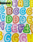 10 Sheets Colorful Letter Stickers for Kids 890 Alphabet Stickers Waterproof Water Bottle Vinyl Letter Sticker Scrapbook ABC Stickers for DIY Crafts, Card Wrapping, Handmade Labels, Name Stickers