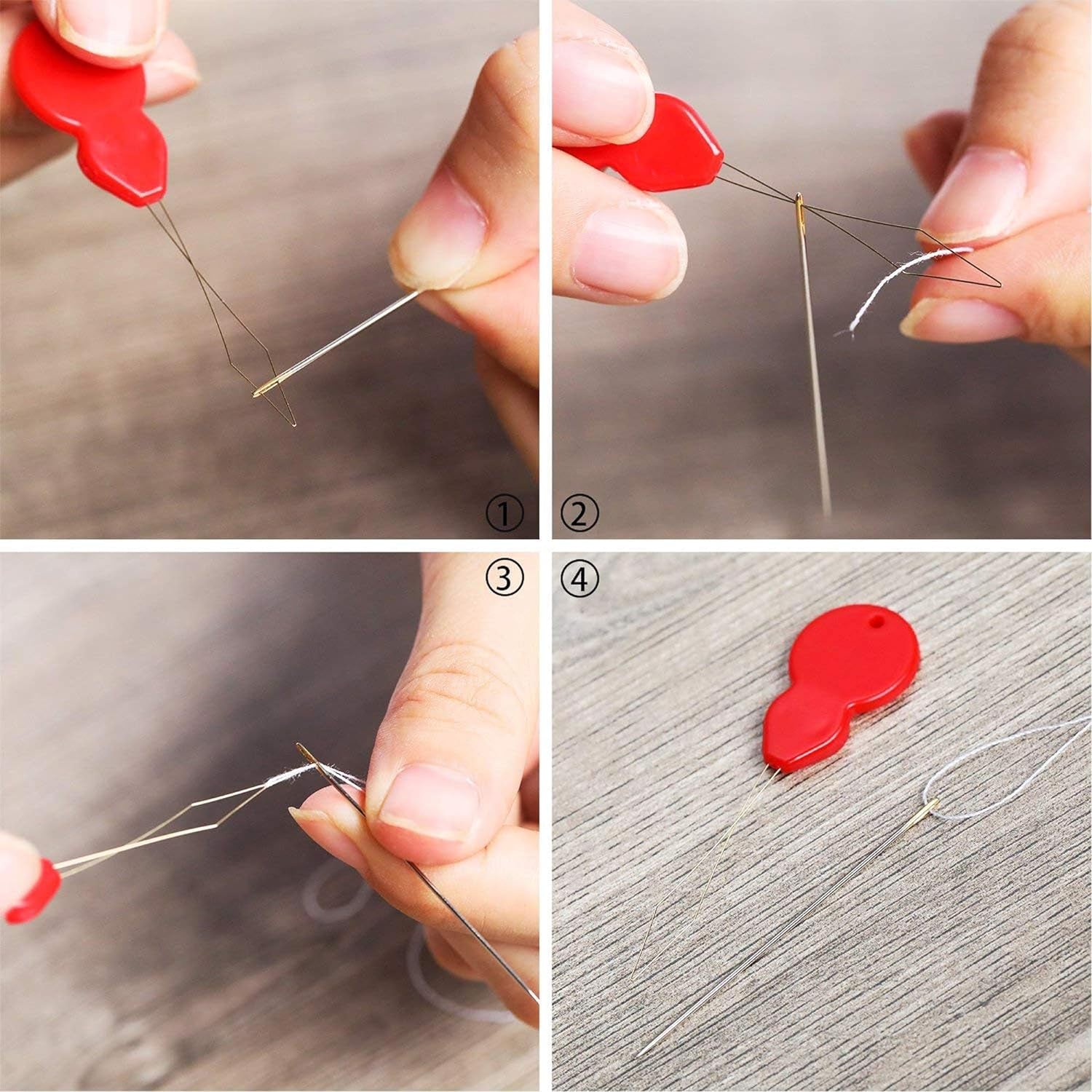 40 PCS Beading Needles, Seed Beads Needles Extra Fine Thin Beading Embroidery Needles Long Straight Beading Thread Needles for Bracelets Jewelry Making with Needle Threaders and Sewing Pin Cushion