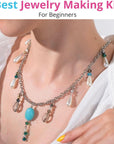 Deluxe Jewelry Making Kit with Video Course, Includes Instructions, Beads, Necklace, Bracelet, Earrings Making, Crafts for Adults, Beginners, Christmas Gift for Teens, Girls 13-15, Moms, Women