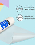 Transfer Tape for Vinyl, 24 Inch X 100 Feet, Clear Film with Medium-High Tack Adhesive. American-Made Application Tape for Vinyl Graphics