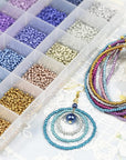 Size 2Mm 11/0 Seed Beads about 15600Pcs, Making Earring,Bracelet and Jewelry (650Pcs/Color, 24 Colors)